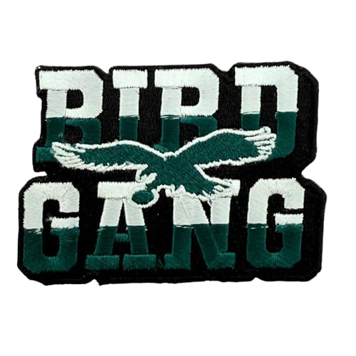Siam Accs Rugby-Fans Philadelphia Bird Gang Team Patch Stickerei für American Football Fan Lieblingsteam zum Aufbügeln oder Aufnähen, bestickter Aufnäher von Generic