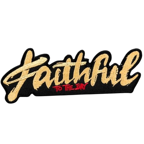 Siam Accs Rugby-Fans San Francisco Team Faithful to The Bay Patch Stickerei American Football Iron On Sew On for Clothing Backpacks Jeans Motorcycle Sew On Custom Jackets Hats Tactical Bags von Generic