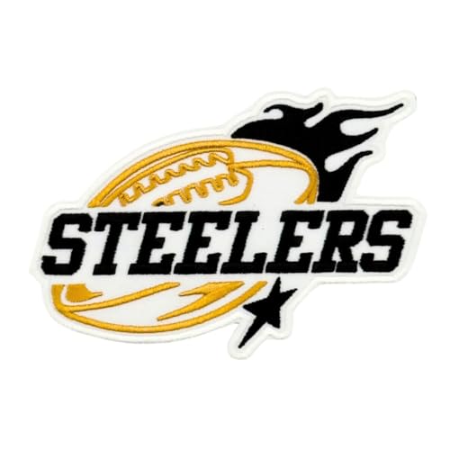 Siam Accs Rugby-Fans Steelers Football Star Patch Stickerei American Football Fan Favorite Team zum Aufbügeln oder Aufnähen für Kleidung, Rucksäcke, Jeans, Motorrad, zum Aufnähen auf individuelle Siam Accs Rugby-Fans Steelers Football Star Patch Stickerei American Football Fan Favorite Team zum Aufbügeln oder Aufnähen für Kleidung, Rucksäcke, Jeans, Motorrad, zum Aufnähen auf individuelle von Generic