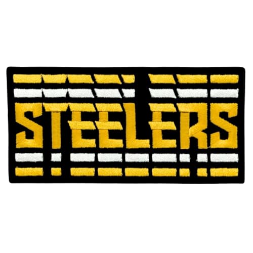 Siam Accs Rugby-Fans Steelers Patch Stickerei American Football Fan Favorite Team zum Aufbügeln oder Aufnähen für Kleidung, Rucksäcke, Jeans, Motorrad, zum Aufnähen auf individuelle Jacken, Hüte von Generic