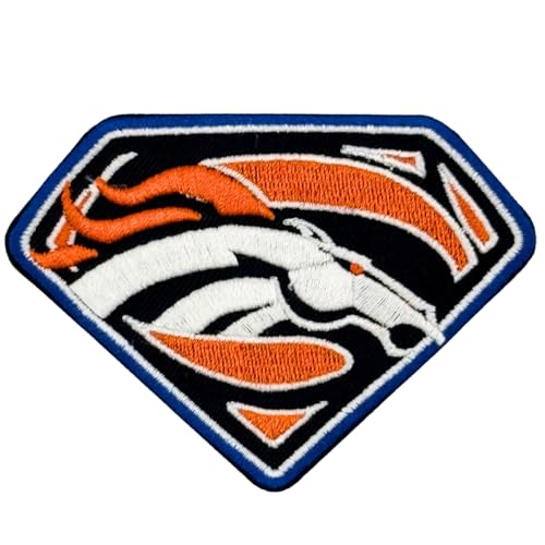 Siam Accs Rugby-Fans Super Denver Patch Stickerei American Football zum Aufbügeln oder Aufnähen, bestickter Aufnäher für Kleidung, Rucksäcke, Jeans, Motorrad, zum Aufnähen auf Jacken, Hüte, taktische von Generic
