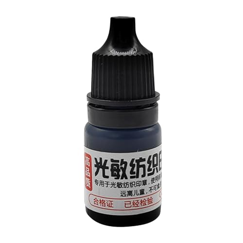 Siebdruckfarbe, Siebdruckfarbe, Siebdrucktinte auf Stoff 5 ml | Lichtempfindliche wasserfeste Tinte für Siebdruck, T-Shirt, Siebdruck, Baumwolle, von Generic