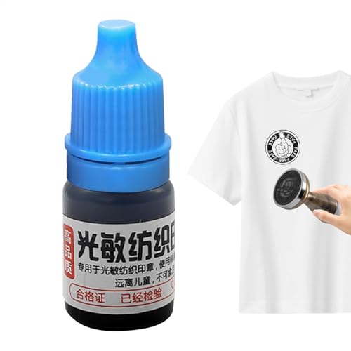 Siebdrucktinte Kunstbedarf 5 ml Kunsthandwerk, lichtempfindliche umweltfreundliche wasserdichte Tinte für T-Shirt und Druck Siebdrucktinte Kunstbedarf 5 ml Kunsthandwerk, lichtempfindliche umweltfreundliche wasserdichte Tinte für T-Shirt und Druck von Generic