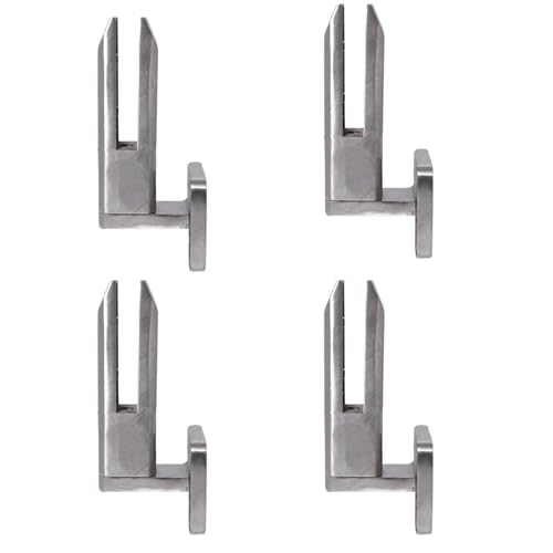 Silberne Seitlich Montierte Glasklemme Aus Edelstahl 304 Robuste Klemmen FüR PoolzaungeläNderpfosten FüR Glasdicken Von 8–13 Mm (5/16–13/25,4 Zoll),4 Pieces von Generic