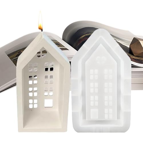 Silikon-Formen in Hausform – antihaftbeschichtete Epoxidharz-Form, wiederverwendbare Silikonharz-Formen zum Gießen von Hauskerzen, Gips zum Gießen Silikon-Formen in Hausform – antihaftbeschichtete Epoxidharz-Form, wiederverwendbare Silikonharz-Formen zum Gießen von Hauskerzen, Gips zum Gießen von Generic