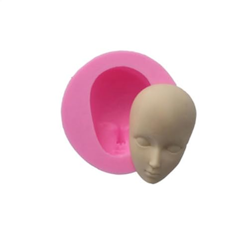 Silikon-Gesichtsformen | Babygesichtsform aus Ton für Babygesicht, Silikonform – Handgemachte Seifenform aus Ton für Fondant, Schokolade, Gummi, Zubehör von Generic