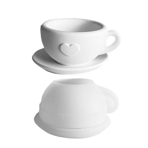 Silikon-Kaffeetassenformen, Tassenformen für Epoxidharz, Silikonformen für Kaffeetassen, Harzformen für Schreibtischdekoration, Teetasse mit Gipsform, P Silikon-Kaffeetassenformen, Tassenformen für Epoxidharz, Silikonformen für Kaffeetassen, Harzformen für Schreibtischdekoration, Teetasse mit Gipsform, P von Generic