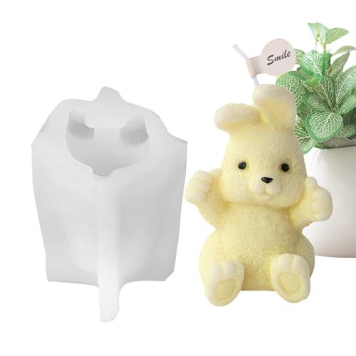 Silikon Kaninchen Form | 3d Nette Tierkerzen Machen Formen | Tun Sie Es -selbstharz Gießen Gips Ton Kerzenwachs Formen Für Handgemachte Harz Handwerk Tisch Ornamente Silikon Kaninchen Form | 3d Nette Tierkerzen Machen Formen | Tun Sie Es -selbstharz Gießen Gips Ton Kerzenwachs Formen Für Handgemachte Harz Handwerk Tisch Ornamente von Generic