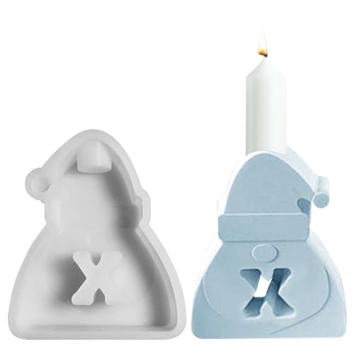 Silikon-Kerzenformen, Kerzenform, Harz, Antihaft-Silikonform, leicht zu lösen, wiederverwendbarer Kerzenhalter mit Buchstaben für Seife und Kuchen von Generic