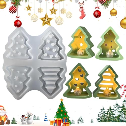 Silikon Weihnachtsbaum Gießform - Silikon Baumform Für KerzenUnd Gips | Handwerkliche Gussform für Seifen Harz Kuchen Gips Dekoration zur Festtagsdekoration Silikon Weihnachtsbaum Gießform - Silikon Baumform Für KerzenUnd Gips | Handwerkliche Gussform für Seifen Harz Kuchen Gips Dekoration zur Festtagsdekoration von Generic