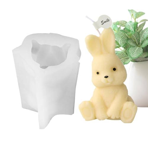 Silikonform Hase - Kreative Tierkerzenformen Harz Formen für Gipsgießen, Ton, Kerzenwachs, für Tischdekoration Handwerk Silikonform Hase - Kreative Tierkerzenformen Harz Formen für Gipsgießen, Ton, Kerzenwachs, für Tischdekoration Handwerk von Generic