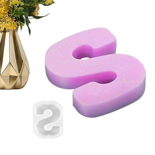 Silikonform für Alphabet, Buchstabenformen aus Silikon, Epoxidharz, Buchstabengießform, Alphabetform, Silikon, für Bastelarbeiten, Ton, Schlüsselanhänger von Generic