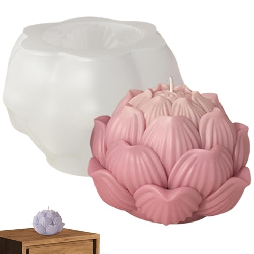 Silikonform für Blumen, Fondant-Blumenformen, Wachs-Kerzenherstellung, Epoxidharz, Dekoration für Zuhause, Silikonkerzen, Duftkerzenformen von Generic