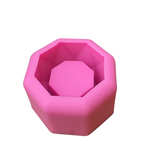 Silikonform für Blumenvase – 3D achteckige Silikon-Kerzenform | Handgemachte dekorative Gießform für die Herstellung von Kerzendekorationen zum Basteln Silikonform für Blumenvase – 3D achteckige Silikon-Kerzenform | Handgemachte dekorative Gießform für die Herstellung von Kerzendekorationen zum Basteln von Generic