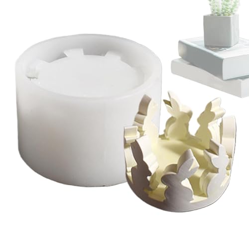 Silikonform für Kerzenhalter, Silikonform für Teelichthalter für | Hase Kerzenhalter aus Silikon - leicht zu lösende Gießform für Kinder und Erwachsene für Ornamente d Silikonform für Kerzenhalter, Silikonform für Teelichthalter für | Hase Kerzenhalter aus Silikon - leicht zu lösende Gießform für Kinder und Erwachsene für Ornamente d von Generic