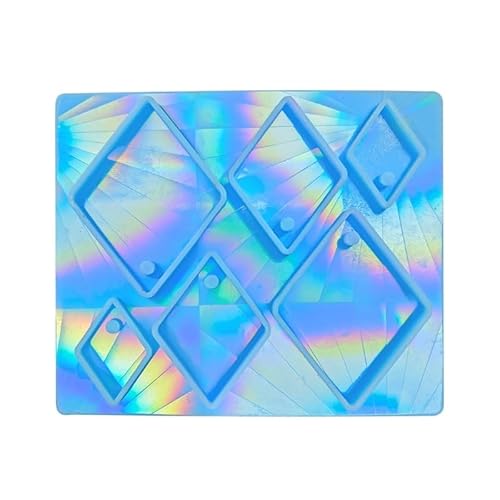 Silikonform für Ohrringe, Anhänger, holografisch, schillernd, Ohrring, Harz, oval, rechteckig, Epoxidform, Hologramme, Basteln Silikonform für Ohrringe, Anhänger, holografisch, schillernd, Ohrring, Harz, oval, rechteckig, Epoxidform, Hologramme, Basteln von Generic
