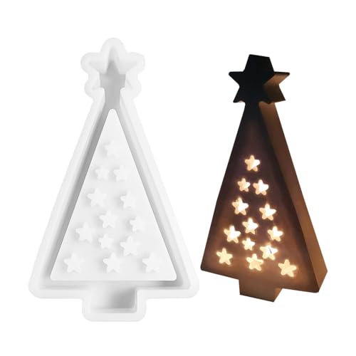 Silikonform für Weihnachtsbaum, Bastelform mit Weihnachtsbaumstatue, wiederverwendbare Formen für den Winterurlaub, Epoxidharz-Form für von Generic
