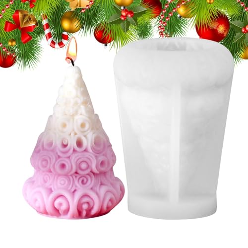 Silikonform für Weihnachtsbaum Seife,Weihnachtsbaum Silikonformen für Harz - Fondantkuchenform - Epoxidharz Wachsform für Seife, Weihnachtsbaum, p von Generic