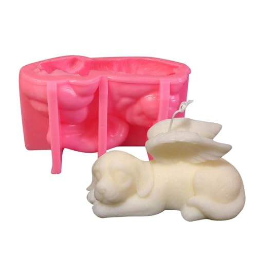 Silikonform für schlafenden Hund | Schlafende Katze Silikonform, Tieraromatherapie Form, Wachs Epoxidharz Gießform, Schlafende Katze Silikonform für Fondant, bo von Generic