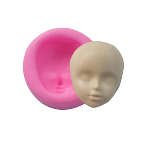 Silikonform mit Babygesicht und Kopf | Kleine handgefertigte Form aus Zucker, Ton, Seife, Harz, Schokolade, zum Basteln, Basteln von Generic