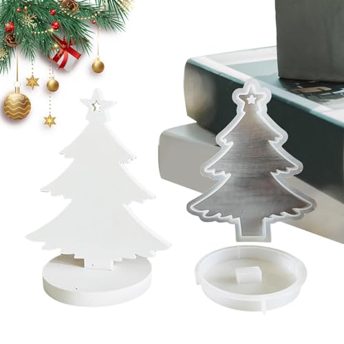 Silikonformen Zur Herstellung von Kerzen - Schokoladenbonbonformen, Silikonformen-Weihnachtsformen | Silikonformen für Weihnachtsbaum Gießformen aus Harz für Buntstifte A von Generic