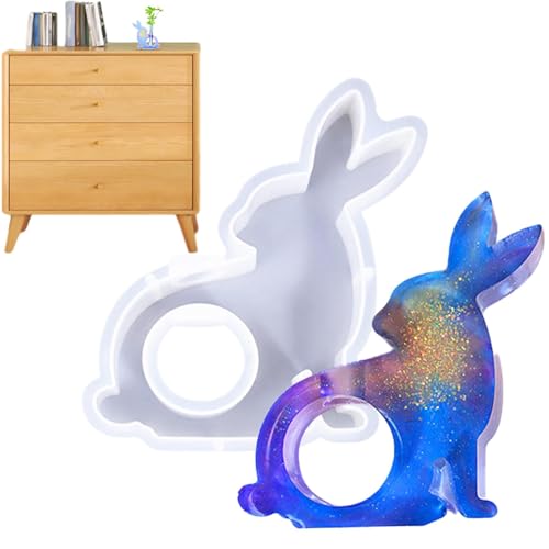 Silikonformen für Kaninchen für Epoxidharz, Kerzenform Kaninchen | Silikonform Hase | Gießformen aus Epoxidharz, Gips Formen für Kerzen von von Generic