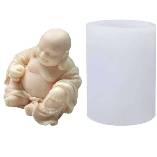 Silikonformen für Kerzen | Silikonform für Handwerk Kerzenherstellung, Handwerksformen zur Herstellung von Aromatherapie Kerzenkuchen, Unsere Silikonseife hat eine einzigartige Buddha -FormSeife von Generic