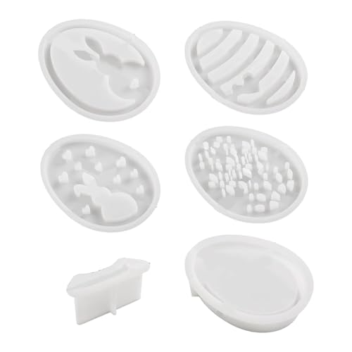 Silikonformen für Ostern, Silikonformen für Ostern - Bastelformen - 3D Silikonformen Set Handgemachte Bastelformen für Ostereier und Kaninchen-Silhouetten Kerzenhalter Silikonformen für Ostern, Silikonformen für Ostern - Bastelformen - 3D Silikonformen Set Handgemachte Bastelformen für Ostereier und Kaninchen-Silhouetten Kerzenhalter von Generic
