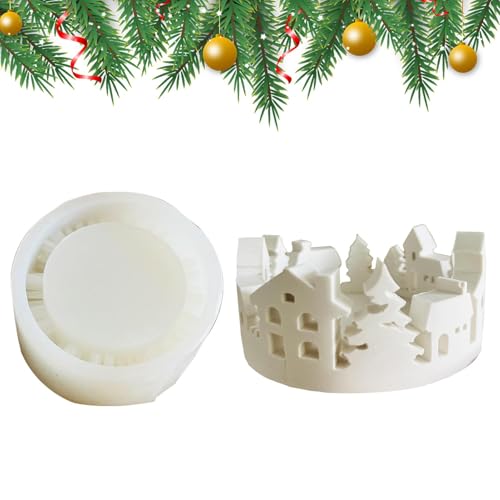 Silikonformen für Teelichter, Epoxidharz, Silikonform für Teelichter, Silikonformen für Kerzenhalter im Weihnachtsbaumhaus, PuD-Silikonformen Silikonformen für Teelichter, Epoxidharz, Silikonform für Teelichter, Silikonformen für Kerzenhalter im Weihnachtsbaumhaus, PuD-Silikonformen von Generic