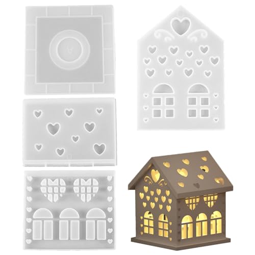 Silikonformen für Zuhause, Silikonformen, Gießformen, Set mit 4 Kerzenformen aus Kunstharz, vielseitig einsetzbar, Epoxidgießformen für Silikonformen für Zuhause, Silikonformen, Gießformen, Set mit 4 Kerzenformen aus Kunstharz, vielseitig einsetzbar, Epoxidgießformen für von Generic