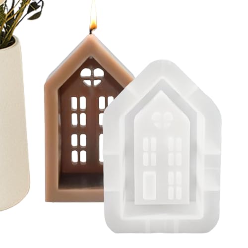 Silikonformen in Hausform, Form für Kerzen zu Hause, antihaftbeschichtet, Gießformen für Epoxidharz, Silikonformen für Kerzen zu Hause, wiederverwendbar für h Silikonformen in Hausform, Form für Kerzen zu Hause, antihaftbeschichtet, Gießformen für Epoxidharz, Silikonformen für Kerzen zu Hause, wiederverwendbar für h von Generic