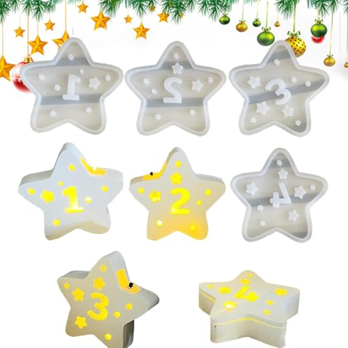 Silikonformen in Sternform - Stern-Ornamente, Gießform Weihnachten | Stimmungsformen für Weihnachtsfest, Gipsformen für Weihnachtsschmuck Silikonformen in Sternform - Stern-Ornamente, Gießform Weihnachten | Stimmungsformen für Weihnachtsfest, Gipsformen für Weihnachtsschmuck von Generic