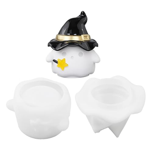Silikonformen zum Basteln - Halloween Geist Aufbewahrungsbox Silikonformen, wiederverwendbare Urlaub Dekoration Gips Fun Antihaft-Gussformen zum Basteln von Generic