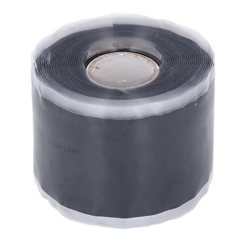 Silikongummi -Reparaturband 5 m Länge 50 mm Breite 0,8 mm dicker selbstklebender Wasserschlauch Leckdichtung Klebeband (Schwarz) von Generic