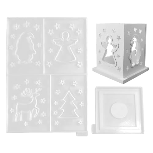 Silikonharzformen für Weihnachtslaternen, Epoxidharz-Gussform, Epoxidharz-Gussformen, Silikon-Desktop-Ornament, Gipsform für Heimdekoration Silikonharzformen für Weihnachtslaternen, Epoxidharz-Gussform, Epoxidharz-Gussformen, Silikon-Desktop-Ornament, Gipsform für Heimdekoration von Generic