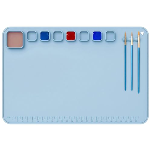 Silikonmatte zum Basteln, Antihaft-Silikonblatt 61 x 40,6 cm, wasserdicht und rutschfest | Leicht zu verstauende waschbare Malprodukte für , Mädchen, Frauen, Männer Silikonmatte zum Basteln, Antihaft-Silikonblatt 61 x 40,6 cm, wasserdicht und rutschfest | Leicht zu verstauende waschbare Malprodukte für , Mädchen, Frauen, Männer von Generic