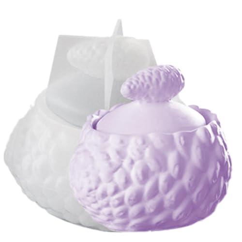 Silikonseifenform, Silikon-Backform - Weihnachtssüßigkeitenform | Form für Duftkerzen, Seifenherstellung, Wachs, Harzgießen, Kuchen, Dessert von Generic