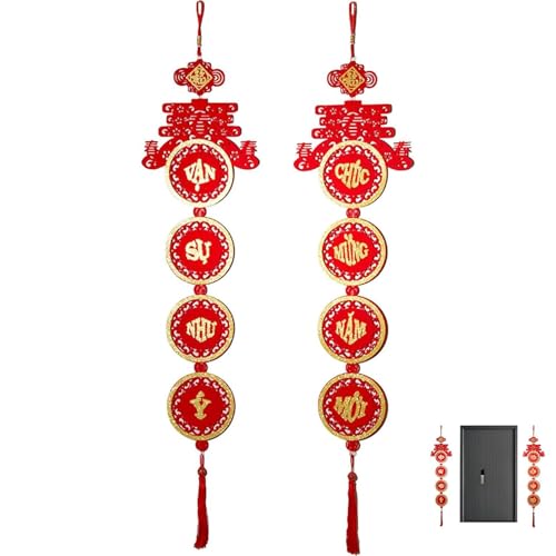 Silvester Couplets, Vietnamesische Dekorationen für Partys, Silvester Dekorationen 2025, mehrschichtige Hohle Festivaldekoration, Silvester-Tischaufsätze, beflockter Stoff für Silvesterparty Silvester Couplets, Vietnamesische Dekorationen für Partys, Silvester Dekorationen 2025, mehrschichtige Hohle Festivaldekoration, Silvester-Tischaufsätze, beflockter Stoff für Silvesterparty von Generic