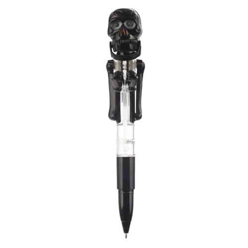 Skelett Boxstift - Leuchtende Stifte für Halloween, Halloween Skelett Boxstift mit LED-Licht | Kugelschreiber für Erwachsene und ergonomischer Griff für Schlafzimmer Skelett Boxstift - Leuchtende Stifte für Halloween, Halloween Skelett Boxstift mit LED-Licht | Kugelschreiber für Erwachsene und ergonomischer Griff für Schlafzimmer von Generic