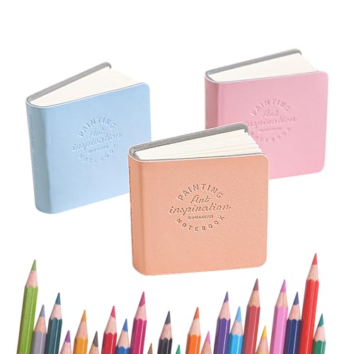 Skizzenbuch – Künstlerisches Notizbuch für Schüler – 48 Seiten 3 Stück 5 x 5 cm tragbarer Block für Reisen Schule Kunst Skizzenbuch – Künstlerisches Notizbuch für Schüler – 48 Seiten 3 Stück 5 x 5 cm tragbarer Block für Reisen Schule Kunst von Generic
