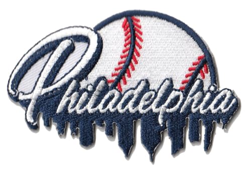 Smc Store City of Philadephia Baseball-Logo-Aufnäher, Stickerei, Baseball-Fan, Lieblings-Team, zum Aufbügeln oder Aufnähen, bestickt Smc Store City of Philadephia Baseball-Logo-Aufnäher, Stickerei, Baseball-Fan, Lieblings-Team, zum Aufbügeln oder Aufnähen, bestickt von Generic