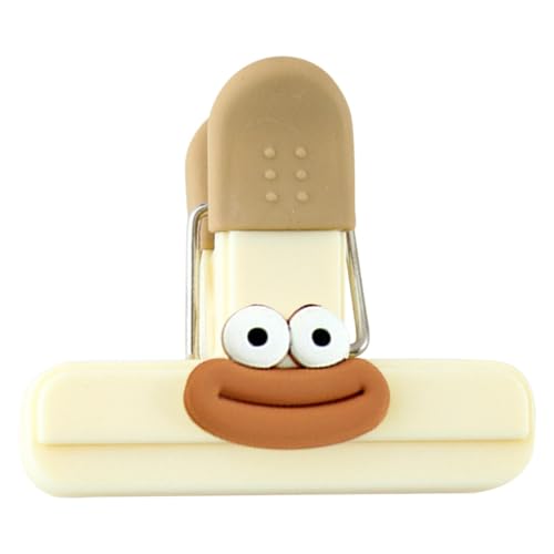 Snack Clip zum Versiegeln von Snacks, Cartoon-Notebook-Klemme, wiederverwendbare Klemme für Snack-Beutel - Niedliche Clips für Lebensmittelverpackungen für Papier, Notizen, Alim-Verpackungen von Generic