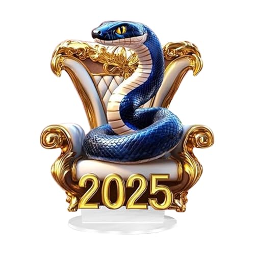 Snake Centerpiece For 2025 – Year Of The Snake Desk Sign | 2D Funny Snake Collectibles | Acrylic Snake Home Decoration | Modern Snake Collectible For Fireplace, Wall And Desktop Snake Centerpiece For 2025 – Year Of The Snake Desk Sign | 2D Funny Snake Collectibles | Acrylic Snake Home Decoration | Modern Snake Collectible For Fireplace, Wall And Desktop von Generic
