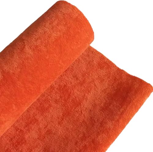 Sofa-Reparaturaufkleber, Selbstklebendes Stoffpflaster, Samtstoff, 1mm Dicke, 145cm*50cm(Orange) von Generic
