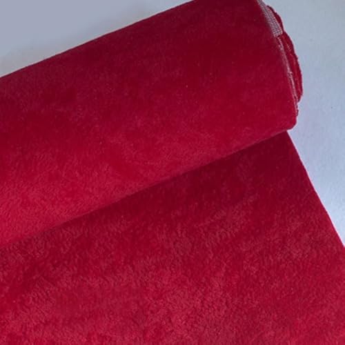 Sofa-Reparaturaufkleber, Selbstklebendes Stoffpflaster, Samtstoff, 1mm Dicke, 145cm*50cm(Red) von Generic