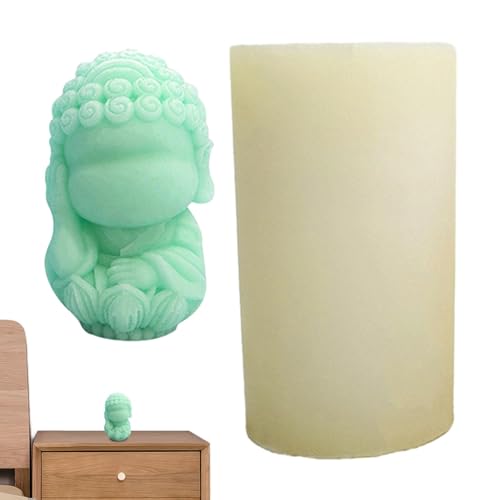 Sojawachskerze – Silikonform Buddha-Kerzenformen – Hören Sie nicht sprechen oder schauen Sie nicht aus, Kunstharz, Kunsthandwerk für Kerzenwachs, Epoxidharz, Basteln von Generic