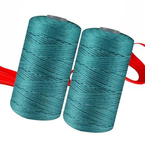 Sommerkunstgarn - Baumwollgarn aus Nylon Set zum Häkeln, 2 Stück dünnes Weben | Handstrickgarn für DIY-Tasche, Hut, Schuh-Vorbereitung, Cor Sommerkunstgarn - Baumwollgarn aus Nylon Set zum Häkeln, 2 Stück dünnes Weben | Handstrickgarn für DIY-Tasche, Hut, Schuh-Vorbereitung, Cor von Generic