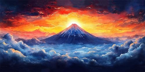 Sonnenaufgang Diamond Painting Erwachsene, 5D Berg Diamant Painting Bilder Anfänger, Bastelset Erwachsene, Mosaikherstellung, Diamanten Malerei Stickerei Kreuzstich Wand Dekor, Geschenk 35x70cm k-908 Sonnenaufgang Diamond Painting Erwachsene, 5D Berg Diamant Painting Bilder Anfänger, Bastelset Erwachsene, Mosaikherstellung, Diamanten Malerei Stickerei Kreuzstich Wand Dekor, Geschenk 35x70cm k-908 von Generic