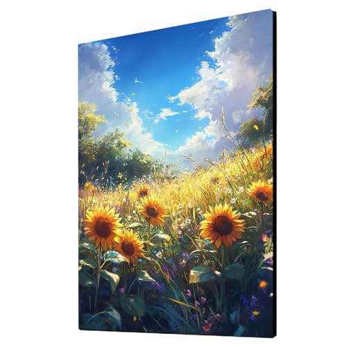 Sonnenblume Malen Nach Zahlen Erwachsene PflanZen Malen Nach Zahlen 135 x 100cm DIY Basteln Erwachsene Klarheit Farbe Leinwan Bilder mit Acrylfarben Set 3 Typen Pinsel für Wanddeko Wohnzimmer 2YH-3980 Sonnenblume Malen Nach Zahlen Erwachsene PflanZen Malen Nach Zahlen 135 x 100cm DIY Basteln Erwachsene Klarheit Farbe Leinwan Bilder mit Acrylfarben Set 3 Typen Pinsel für Wanddeko Wohnzimmer 2YH-3980 von Generic