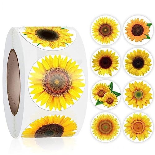 Sonnenblumen-Aufkleber 500 Stück/Rolle 8 Muster Sonnenblumen-Etiketten Selbstklebende Aufkleber für kleine Unternehmen Partys Scrapbook-Karten Sonnenblumen-Aufkleber 500 Stück/Rolle 8 Muster Sonnenblumen-Etiketten Selbstklebende Aufkleber für kleine Unternehmen Partys Scrapbook-Karten von Generic